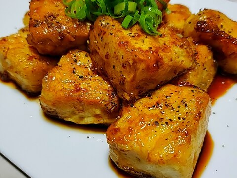 ガリバタ・サイコロ豆腐ステーキ
